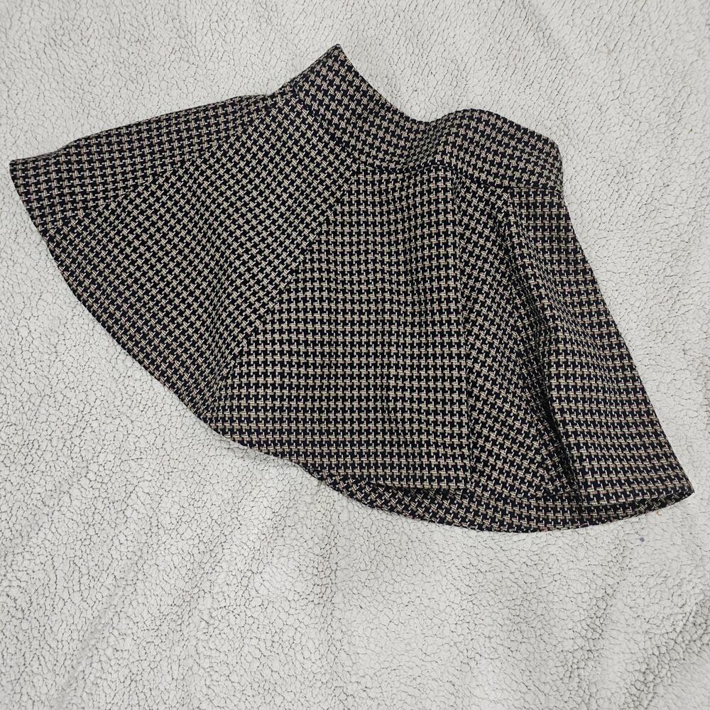 Pink Martini Midi Skirt Pattern Blue green pink Size X s Flowered Lining Skater